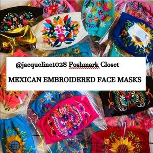 FACE MASKS 💐MEXICAN EMBROIDERED